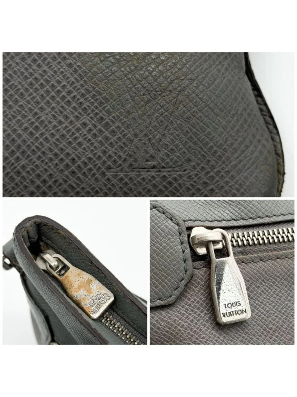 Louis Vuitton Sasha Taiga Shoulder Bag Crossbody Leather Messenger